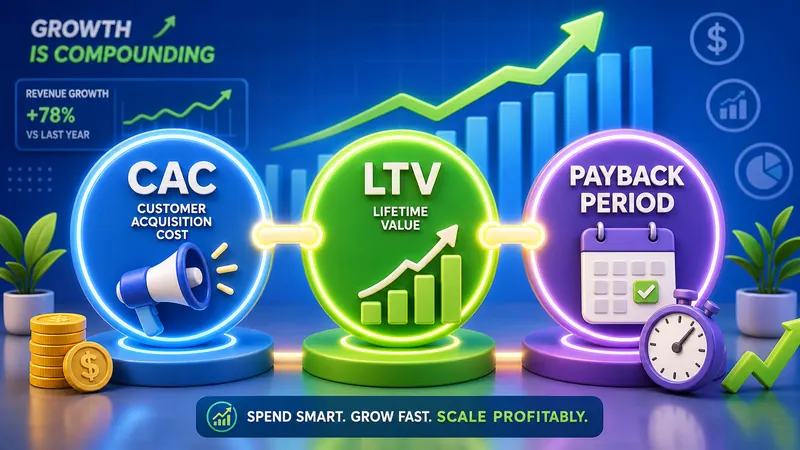 CAC, LTV and Payback: The Three Numbers That Decide If Growth Works