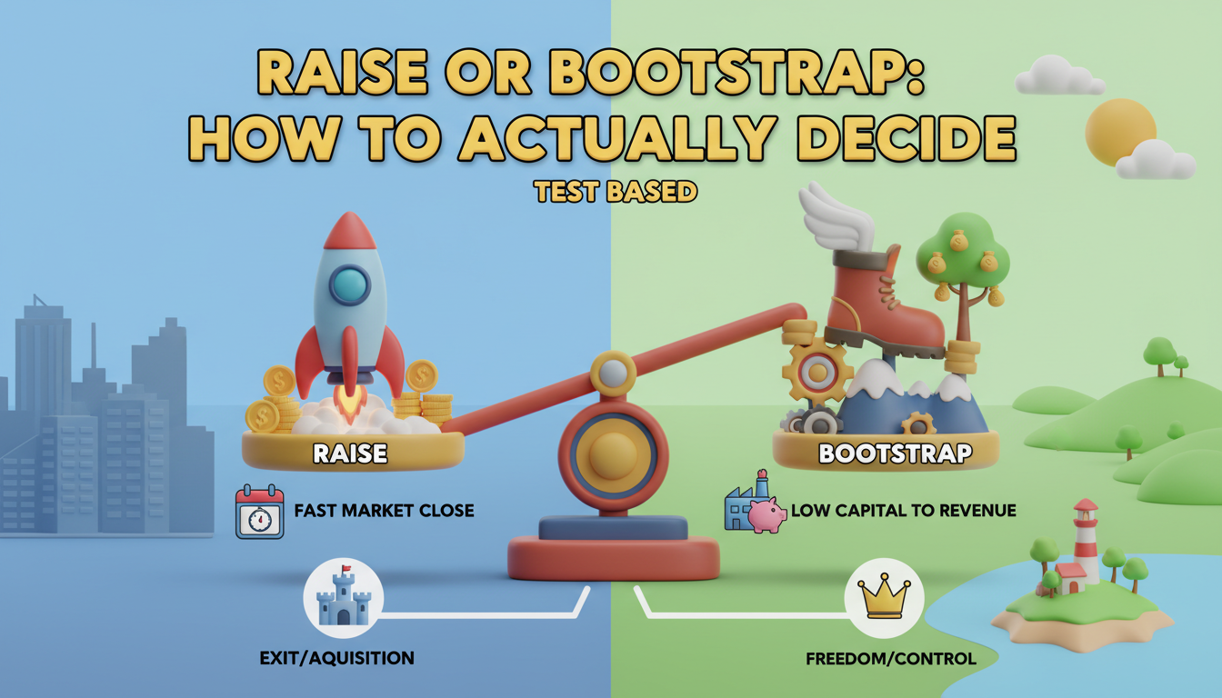 Raise or Bootstrap: How to Actually Decide